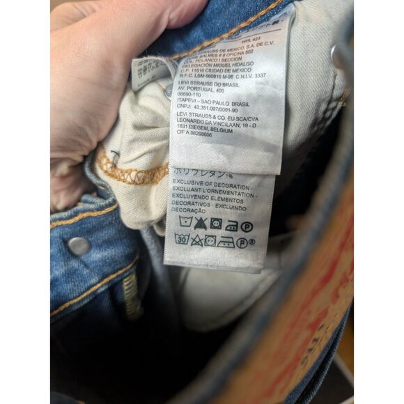 Levi's Men's 511 Slim Fit Jeans, Dark Blue, W 36 x L 32. VGC - Picture 6 of 10